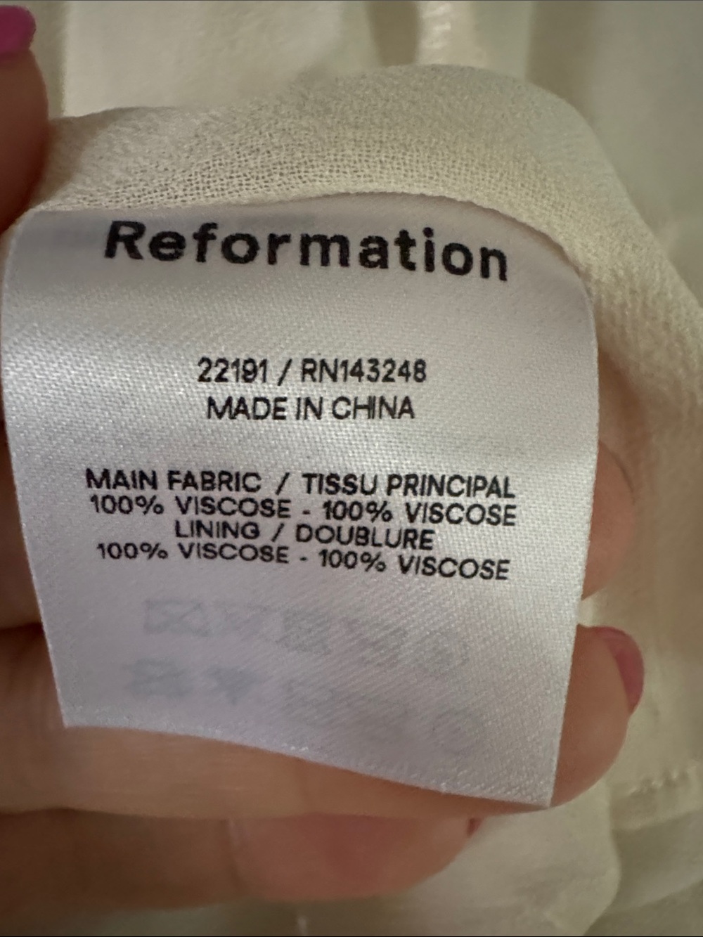 REFORMATION Blue White Floral Nikita Dress 10 - Picture 11 of 11